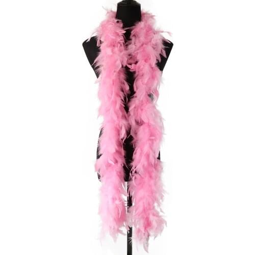 2 Yards Turkey Feather Boa Decoration for Party Wedding Clothes Dress Shawl/Scarf Diy Jewelry Accessory Crafts Plumes 38-40g