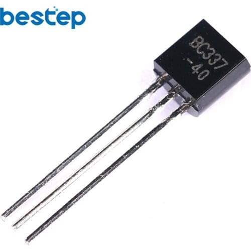 50PCS BC337-40 Transistor TO-92 NPN Pins Arranged BC337