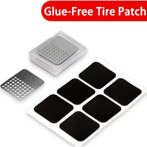 6 Pcs Bike Tire Patch Repair Tool Tyre Protection No-glue Adhesive Quick Drying Fast Tyre Tube Glueless Patch Bicycle Fix