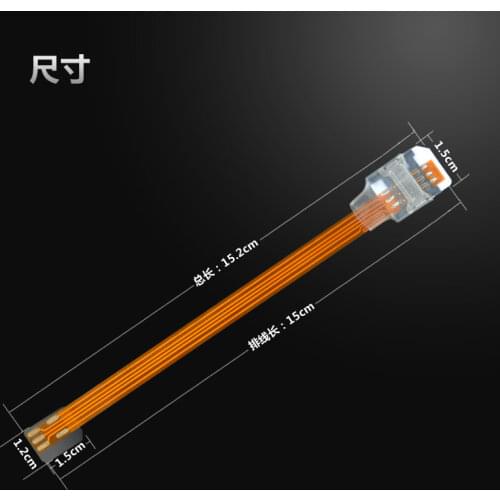 Micro Card Forward To SIM Card Phone Extension Cord Converter Adapter Transparent Open Device for Samsung
