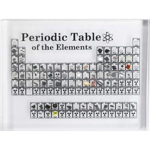 Acrylic Periodic Table Display With Elements Kids Teaching School Day Birthday Gifts Chemical Element Display Home Decor
