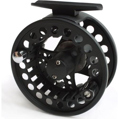 Aluminum Fishing Fly Reel 2/3WT Diameter 68mm Fit Left Right Hand - Black