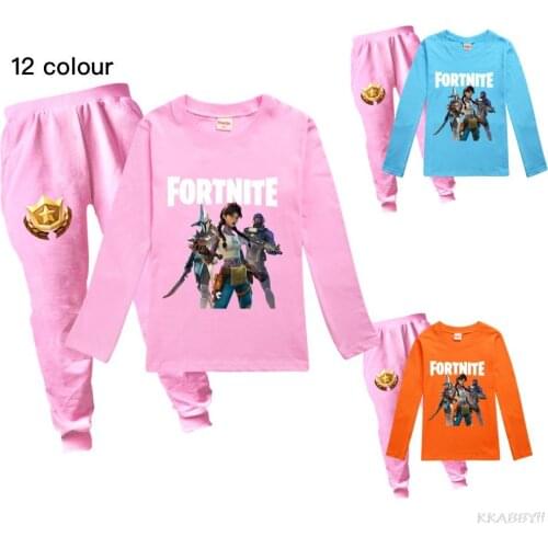 Fortnites Childrens clothes suit long sleeve toddler girls clothes sweatshirt pants suit boys clothes