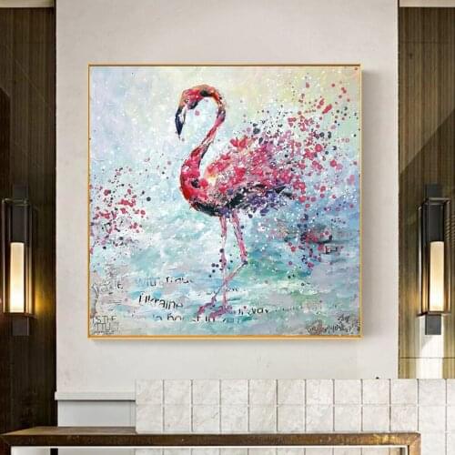 Home Decor For Living Room Canvas Painting Wall Art Pictures Flamingo Bird Animal Prints Nordic Style Posters Cuadros Painting