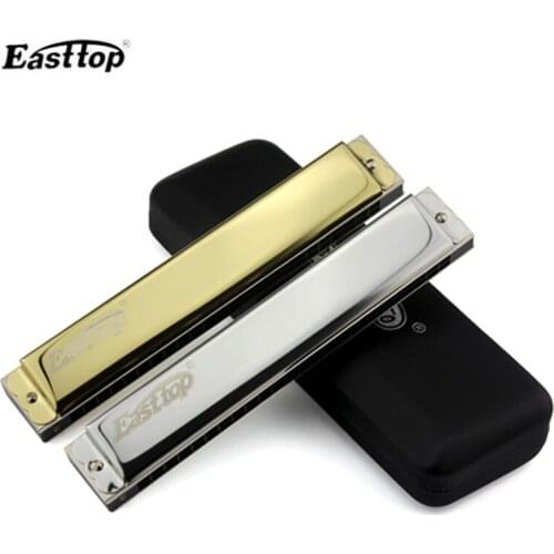 Easttop 24 Hole Tremolo Harmonica Key of C/D/E/F/G/A/B Harp Set Armonica Professional Woodwind music Instrument Gaita 2 colors