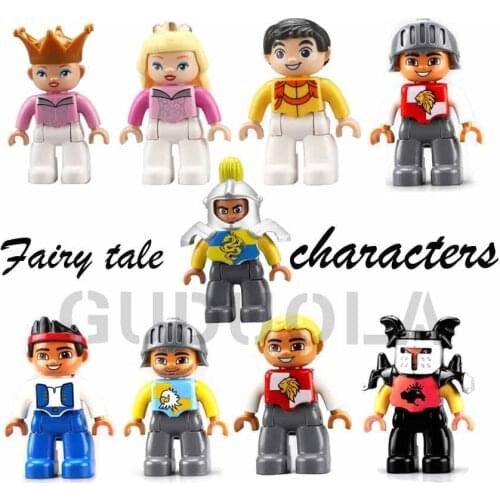 Action Figures 1Pcs Blocks Pirates Family Worker Police Building Block compatible Education Toys for Children Baby