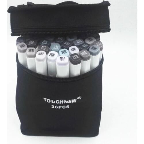 Grayscale Art Marker Pen Double-Ended Sketch Markers Alcohol Based Ink Neutral Gray Tones Art Supplies