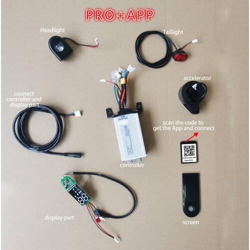 Scooter Controller Board Matherboard with APP with Bluetooth 350W 36V Led Display with APP Hover Board Controller XT60