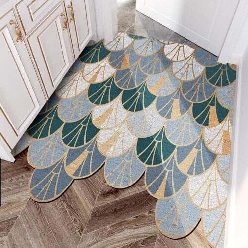 Doormat Carpet Rectangle Home Living Room Foot Outdoor Entrance Mat Carpet Non-slip Dust Removal Waterproof Printing PVC Doormat