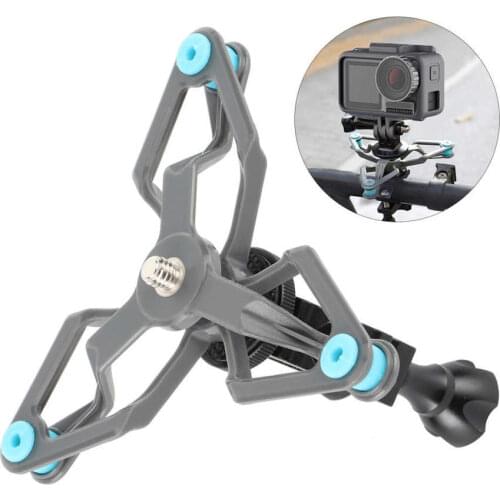 Camera Bike Mount Bracket Damping Shock Absorption Mount Fixed Clip for DJI Osmo Pocket 1/2 Handheld Gimbal Camera Accessories
