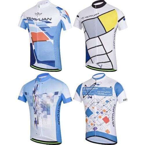 Keyiyuan 2021 Summer Men Cycling Jersey Clothes Bicycle Bike Quick Dry Shirt Short Sleeve Koszulka Rowerowa Meska