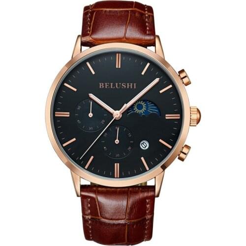 Mens watches famous brand multifunctional waterproof business sports quartz watches fashion luminous mens watches