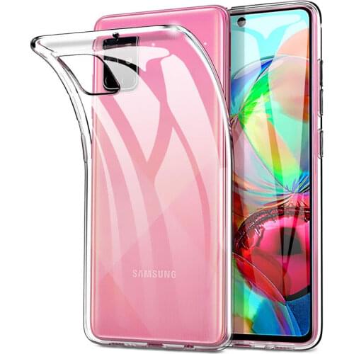 Soft Silicone Case For Samsung Galaxy A52 A72 A32 A12 A02S A42 A51 A71 A31 A11 A21s A41 A50 A10S A20E A30s A40 Clear TPU Cover