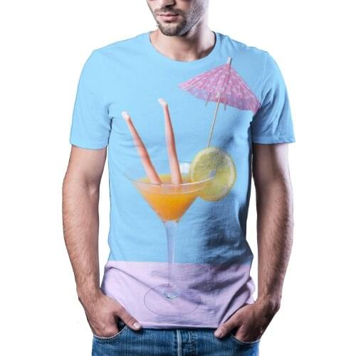 New T -Shirt Men 'S High -Quality Men 'S T -Shirt Casual Short -Sleeved 3d Printed Men 'S T -Shirt Fashion Cool T -Shirt Men
