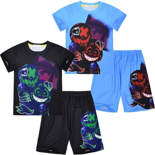 Kids Pajama Set Friday Night Funkin Cartoon 2pcs Sleepwear Childrens Casual Homewear Suits