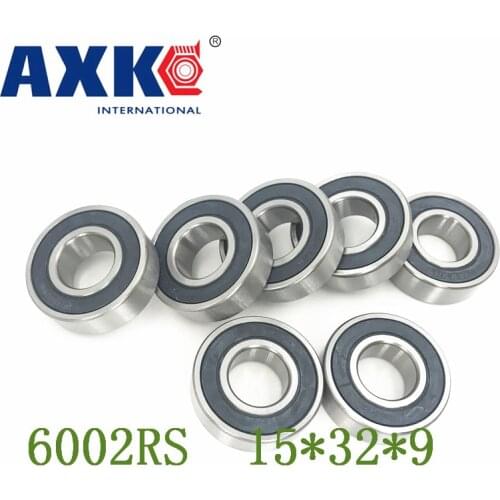 Axk 6002rs Bearing Abec-3 (8 Pcs) 15*32*9 Mm Deep Groove 6002-2rs Ball Bearings 6002rz 180102 Rz Rs 6002 2rs Emq Quality