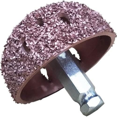 1pc Buffing Wheel Tungsten Carbide Rasp / Contour Cup with Arbor Adaptor Wheel Grind Ball Rasp Professional Tire Repair Tool