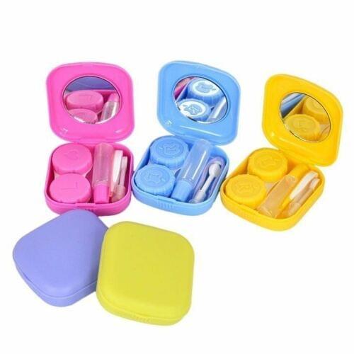 Portable Holder Contact Lens Case Kit Storage Mirror High Quality with Travel Multiple Colors Optional 2021 New
