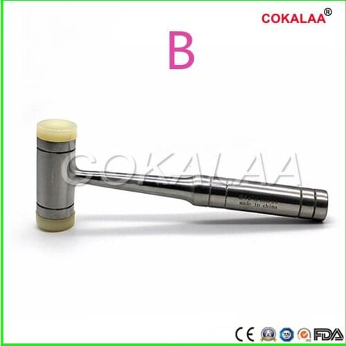 Dental Bone Surgery Mallet Stainless Steel for Multi Purpose Dental Tooth Extraction/ Implant Instrument