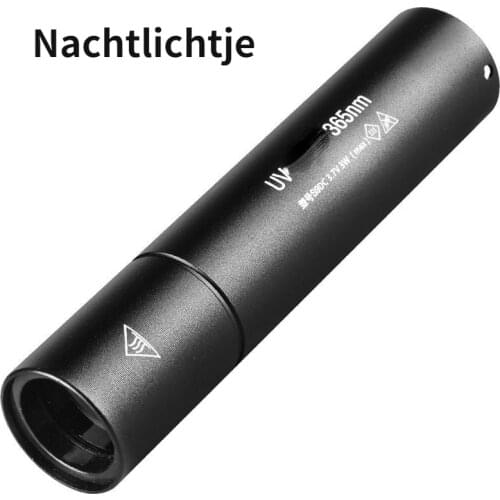 UV Flashlight Purple Light Money Detector Woods' Lamp Test Identification Rechargeable Cat Moss Fluorescent Agent Detection Pen