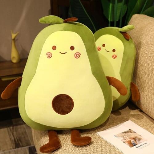 50-100CM Cute Avocado Stuffed Plush Toy Filled Doll Fruit Cushion Pillow Soft Plush Doll Toy Child Baby Girl Birthday Gift