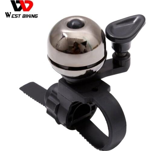 West Biking Bicycle Bell Pure Copper Bike Sound Handlebar Ring Horn Safety Alarm Bell Timbre Bicicleta Accessories Bicycle Bell