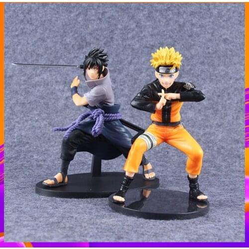 Japanese Antistre Uchiha Sasuke Figure Uzumaki PVC Ation Figure Anime Shippuden Vibration Stars Figurine Model Toy Doll Figma