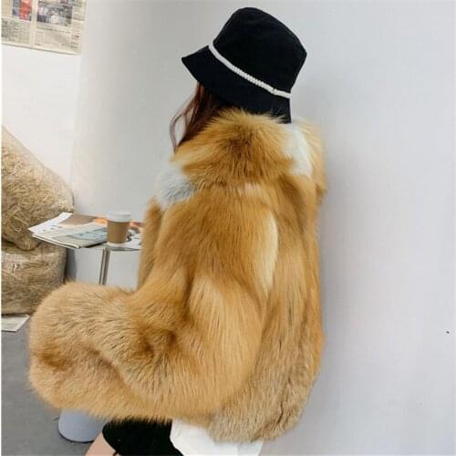 New Arrival Real Fox Fur Coat Natural Fur Winter Woman Coats High Quality Sexy Genuine Fox Fur Thick Warm Slim Short Jackets