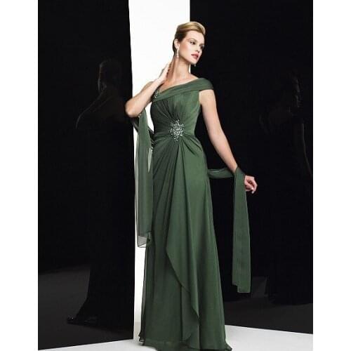 Free shipping maxi dress 2016 new design vestidos de festa long chiffon dress cap sleeve party evening elegant dress formal gown