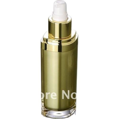 120ML gold acrylic eye-shape press pump lotion bottle