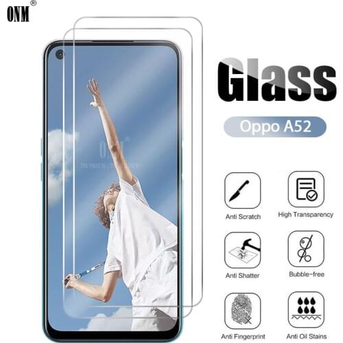 2Pcs Oppo A52 Tempered Glass For Oppo A52 Screen Protector For Oppo A52 Protective Glass Film