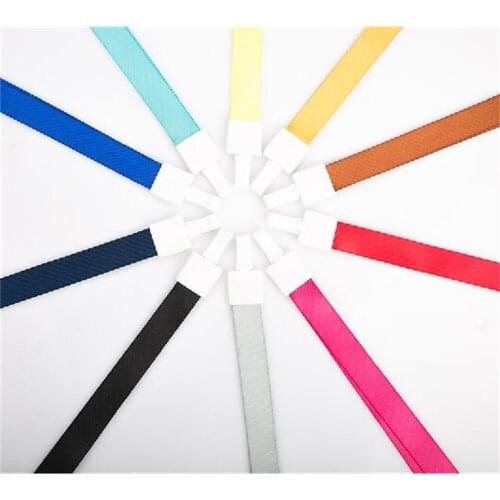 50pcs 2cm Width Colorful Name Tag Id Card Lanyard Worker Exhibition Card Holder Badge Holder Office School Supplies ID Lanyard