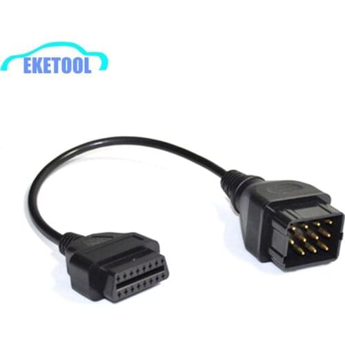 OBD OBD2 Adapter Conector For Renault 12Pin to 16Pin Female Diagnostic Cable Renault 12 Pin Excellent Quality