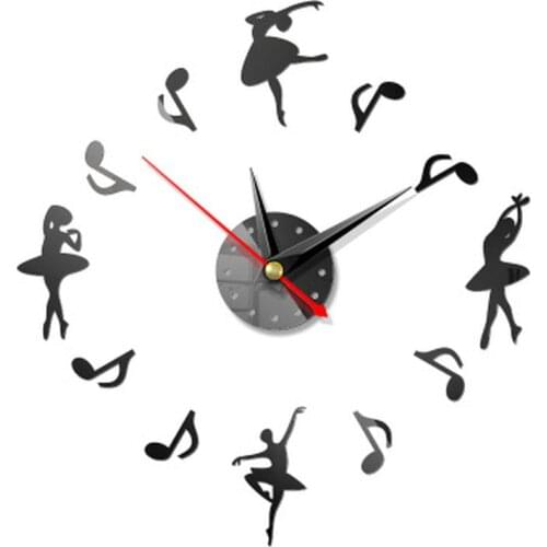 Modern Design Mini DIY Large Wall-Clock Sticker Mute Digital 3D Wall Big Clock Living Room Home Office Decor Christmas Gift