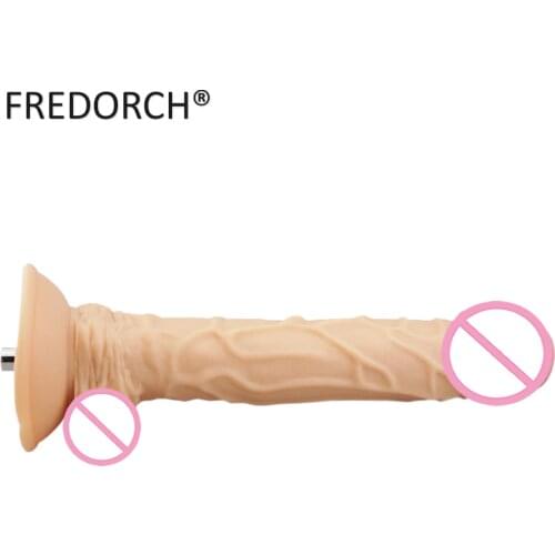 9.4'' Nude Color Long Dildo Attachment to Premium Sex Machine,Deep Inside Penetration so Easy