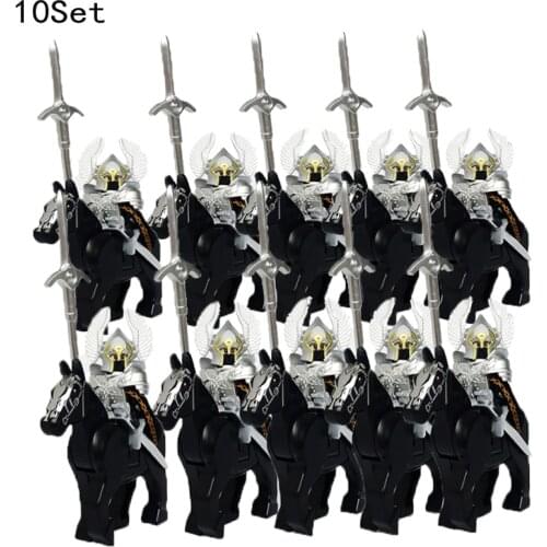 10Set Soldiers Medieval Knight Action Mini With Armor Rome Building Block Kids Toys Mini Figure Building Blocks Toy For Children