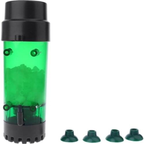 Aquarium Fluidized Moving Bed Filter Bubble Bio Media Filter Fish Tank Sponge Filter With Sucker C5AD