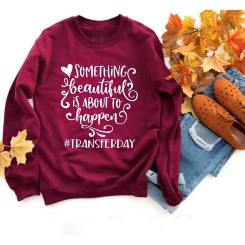 Some Thing Beautiful is About to Happen Sweatshirt funny letter graphic printed pullovers women casual cotton grunge tumblr tops