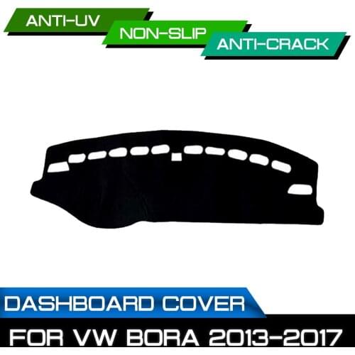 Car Dashboard Mat for Volkswagen Bora 2013 2014 2015 2016 2017 Anti-dirty Non-slip Dash Cover Mat UV Protection Shade