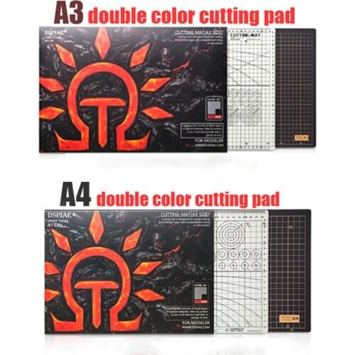 Dspiae At-c Pad A3 A4 Cutting Pad Up To Model Environmental Black Gray Double-side Pvc Cutting Pad Self Healing Cutting Mat Tool