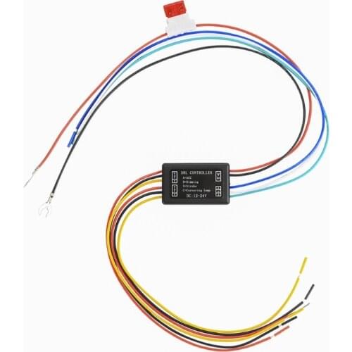 Lightweight Car Auto LED Daytime Running Light Controller DRL Relay Harness Automatic On Off Switch Fog Control Dimmer