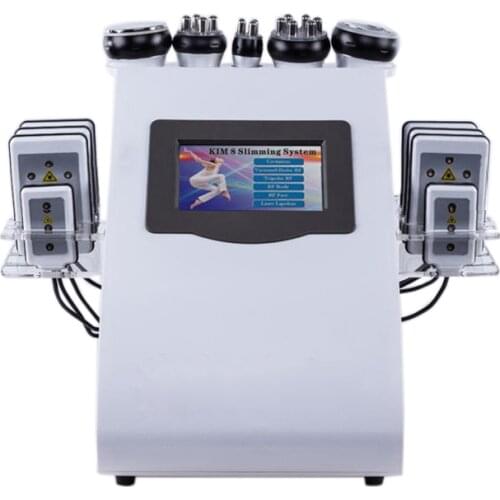 NEW Slimming Ultrasonic Liposuction Cellulite Reduction 40K Cavitation Multipolar RF Vacuum Slimming Machine Face Skin Lifting