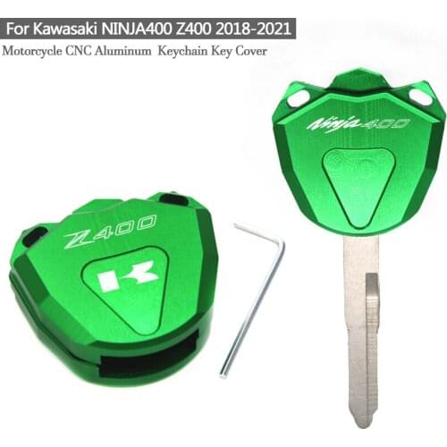2021 NEW Motorcycle Key Case Cover Shell For KAWASAKI NINJA400 NINJA 400 Z400 Z 400 2018-2021CNC Key Cover Cap Keys Case Shell