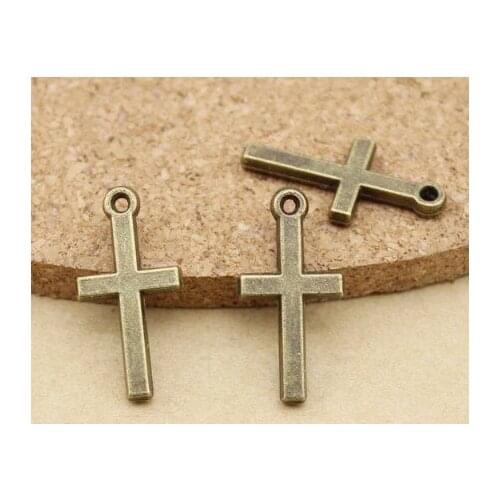 20pcs/lot 9*19mm cross Connector Metal Alloy Pendant For DIY bracelet necklace Jewelry Making ddr4