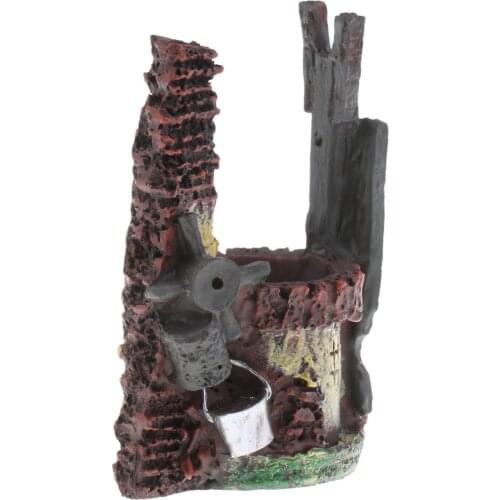 Resin Sand Scenery Building Dry Well Model Figurine Miniature for Layout Landscape Scenery Parts