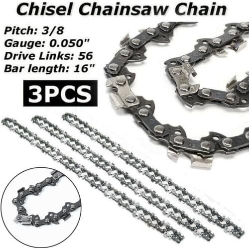 SEMI CHISEL CHAINSAW SAW CHAINS 16" 3/8LP 043 56DL FOR MAKITA UC4020A 5012B