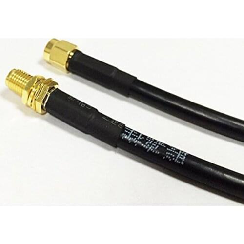 ALLISHOP 50M RF Coaxial Coax Adapter Antenna RP-SMA Male to SMA Female Extension Cable RG58