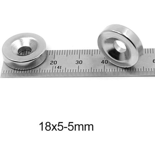 5~50PCS 18x5-5 mm Disc Rare Earth Neodymium Magnets 18*5 mm Hole 5mm Powerful Magnetic Magnet 18x5-5mm Round Magnet 18*5-5
