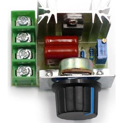 50Pcs/Lot AC 220V 2000W Voltage Regulator Dimming Dimmers Motor Speed Controller Thermostat Electronic Voltage Regulator Module