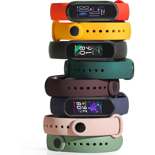 Replacement Strap for Xiaomi Mi Band 3 4 Bracelet for Mi Band 5 Silicone Sport Wristband Watchband Strap for Xiomi MiBand 3
